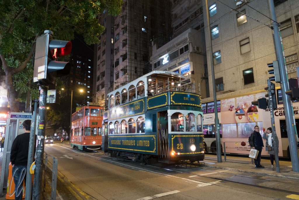 Schon fast historisch: Die Tram in Hongkong