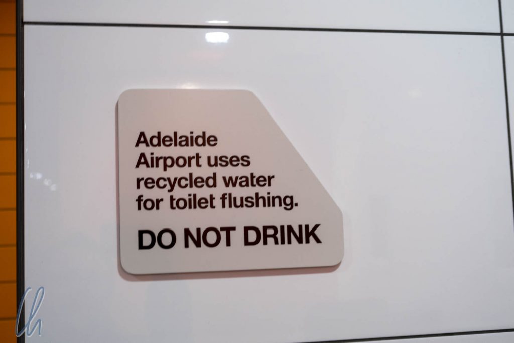 Schlechte Nachrichten für alle die gerne aus der Toliette trinken - hier wird kein Trinkwasser verwendet!