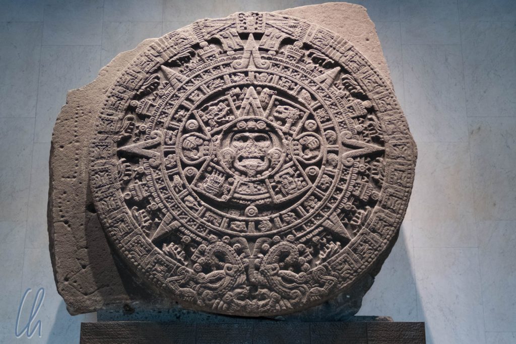 Der Stein der Sonne, eine Art Kalender der Azteken