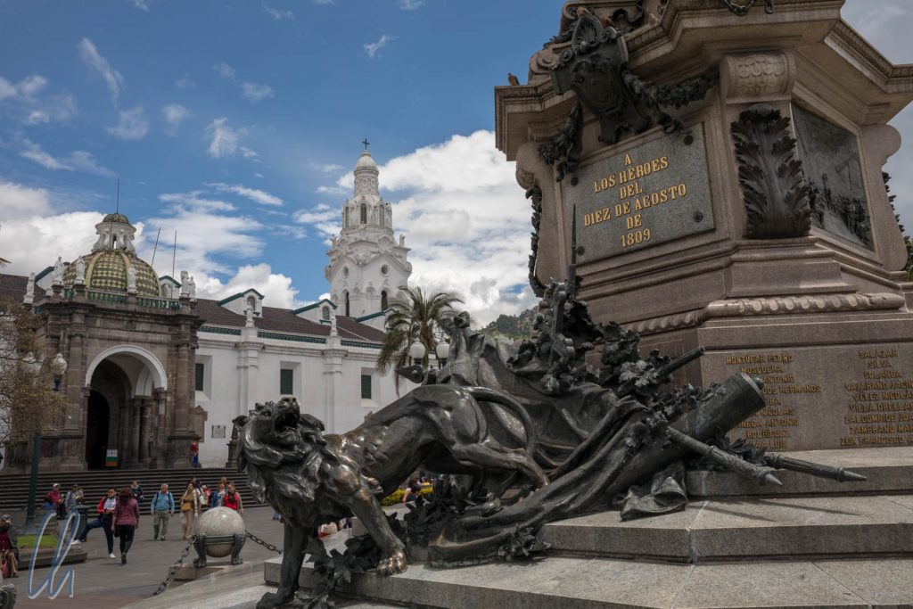 Der Plaza Grande mitten in Quito bzw. im Zentrum vom Hannover Lateinamerikas