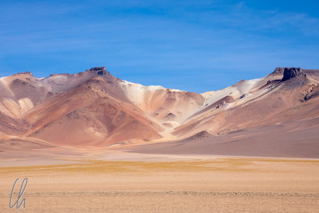 Die bunte Wüste im südlichen Altiplano nahe der chilenischen Grenze