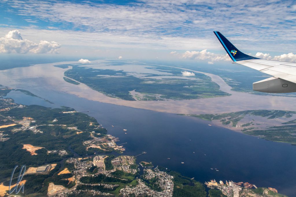 Até Logo Manaus! Das Meeting of the Waters aus der Luft.