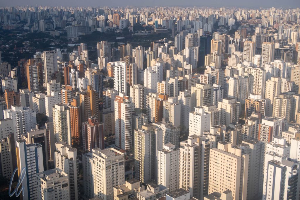 Im Anflug auf São Paulo: Ein Häusermeer