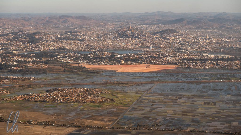 Antananarivo aus der Vogelperspektive
