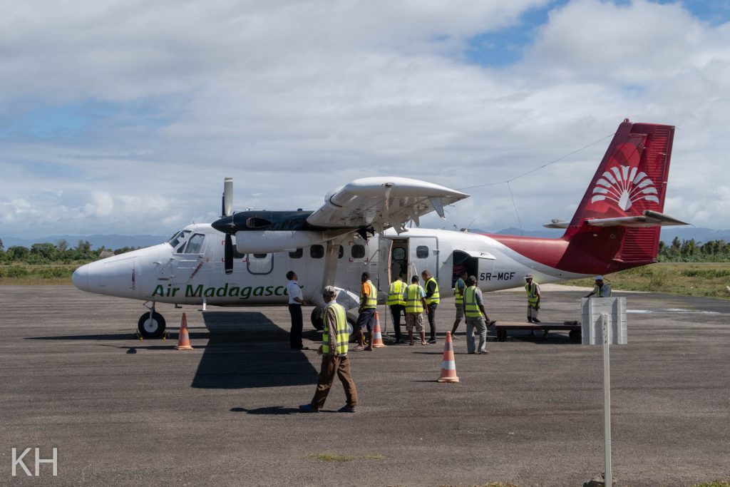 Wie fliegen mit Mad Air von Toamasina nach Maroansetra.