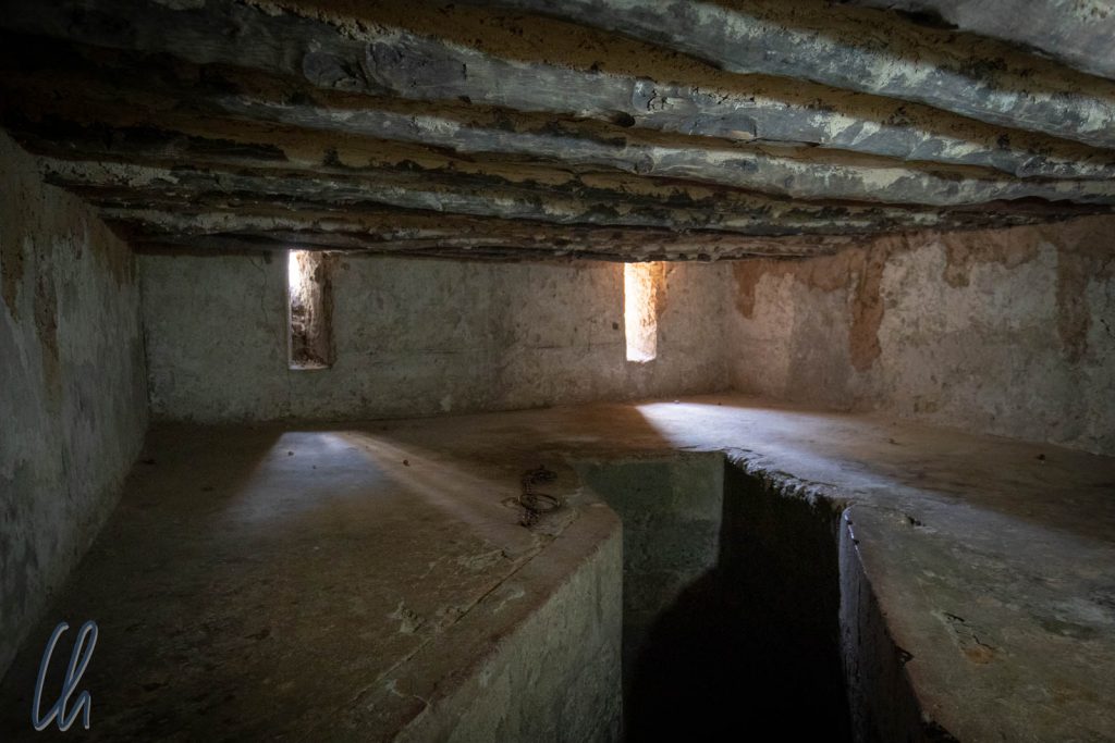 In dieser Kammer wurden 75 Sklaven zusammengepfercht.