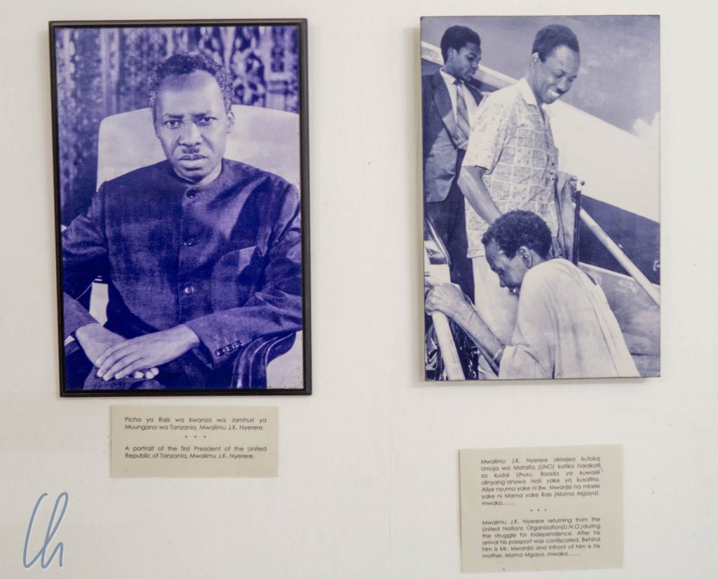Fotos von Julius Nyerere im Nationalmuseum von Dar es Salaam