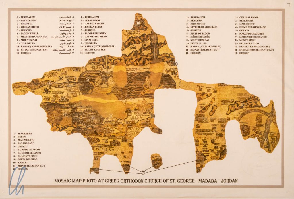 Das berühmteste Mosaik von Madaba: Die Karte des Heiligen Landes