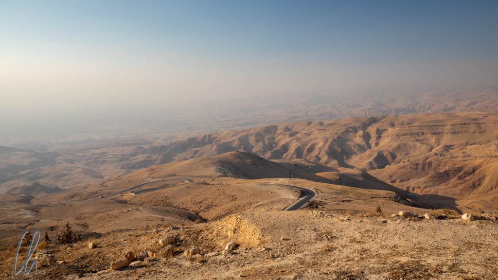 Der Blick über das Gelobte Land vom Gipfel des Berges Nebo