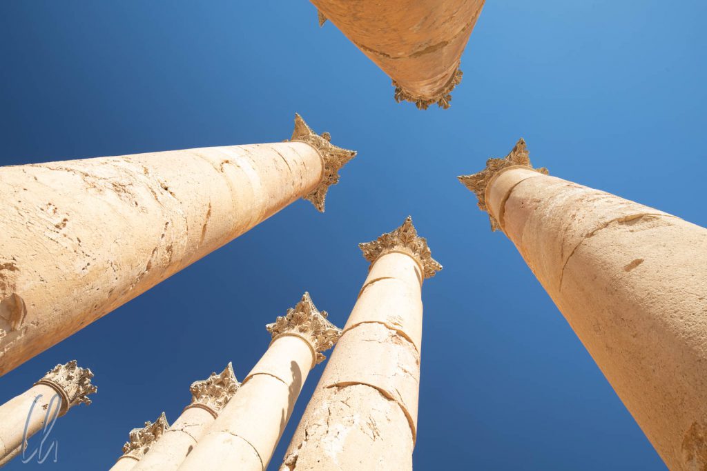 Die Säulen des Artemis Tempels