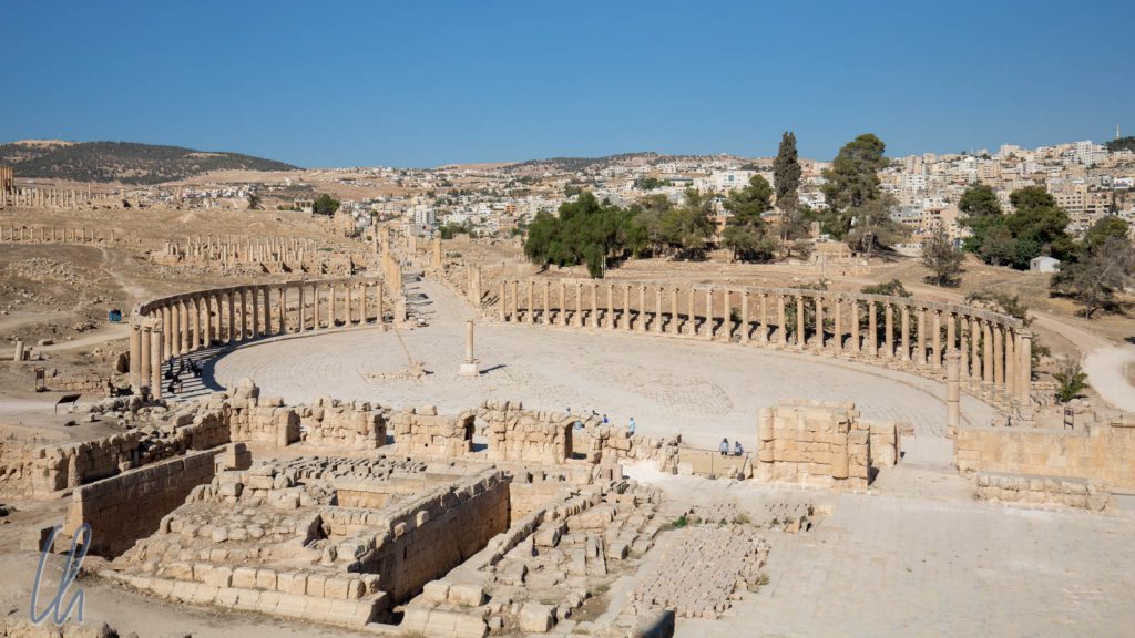 Das ovale Forum von Jerash