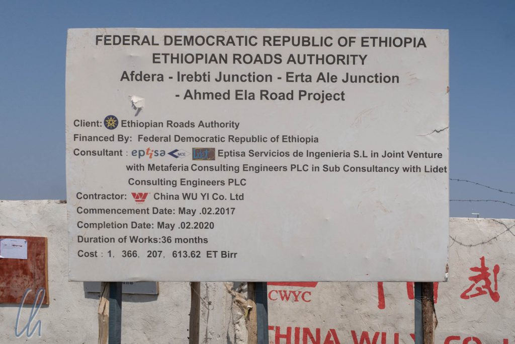 Eine chinesische Firma baut für Äthiopien.