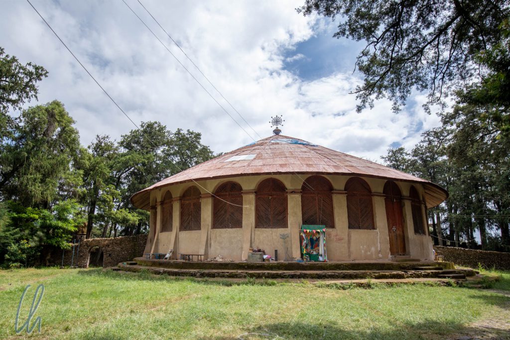 Die neugebaute Kirche von Kusquam
