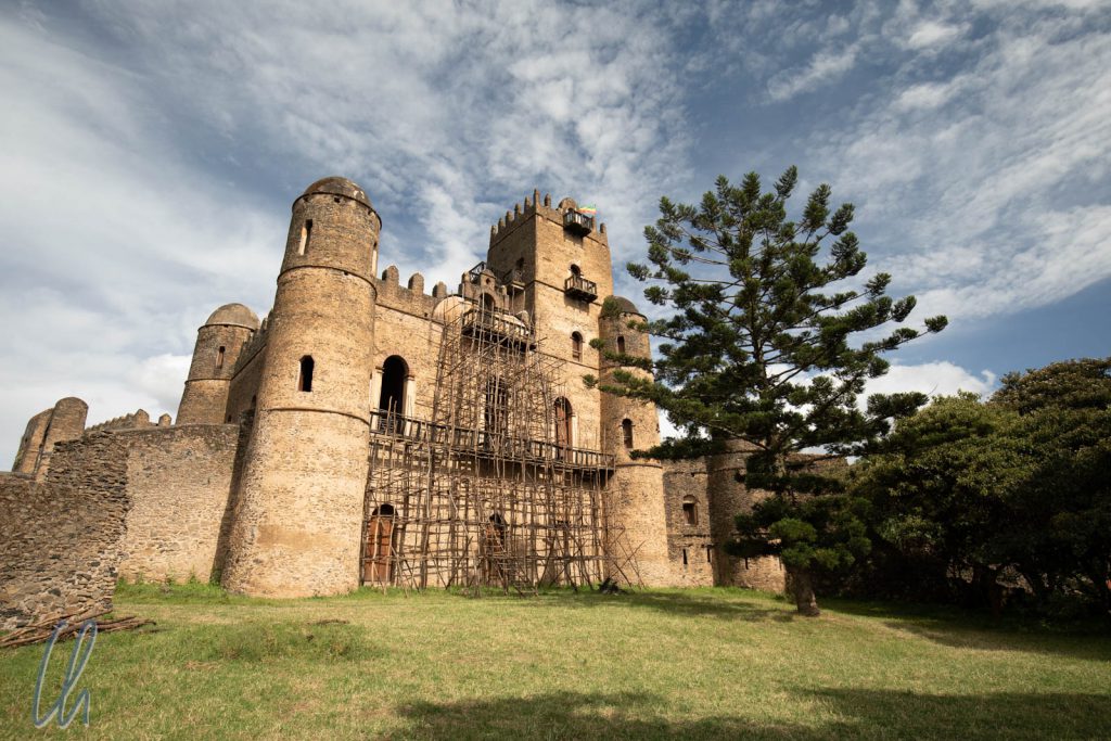 Fasilides Palast auf dem Burggelände im Zentrum von Gondar