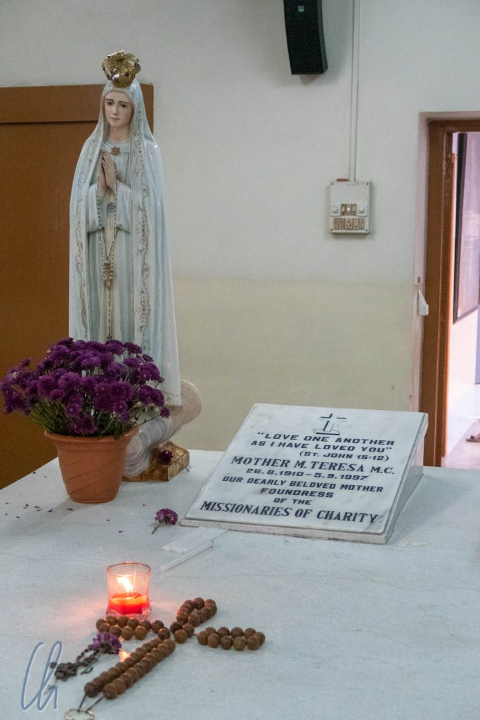 Mutter Teresas Sarkophag im Mutterhaus