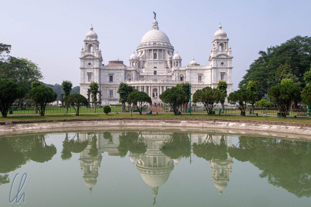 Das Victoria Memorial in Kolkata beeindruckt.