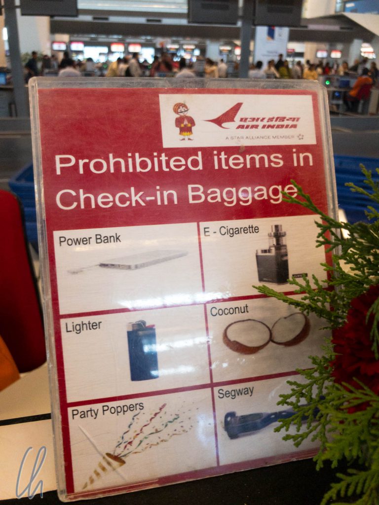 Die Regeln bei Air India: Kokosnüsse im Gepäck verboten!