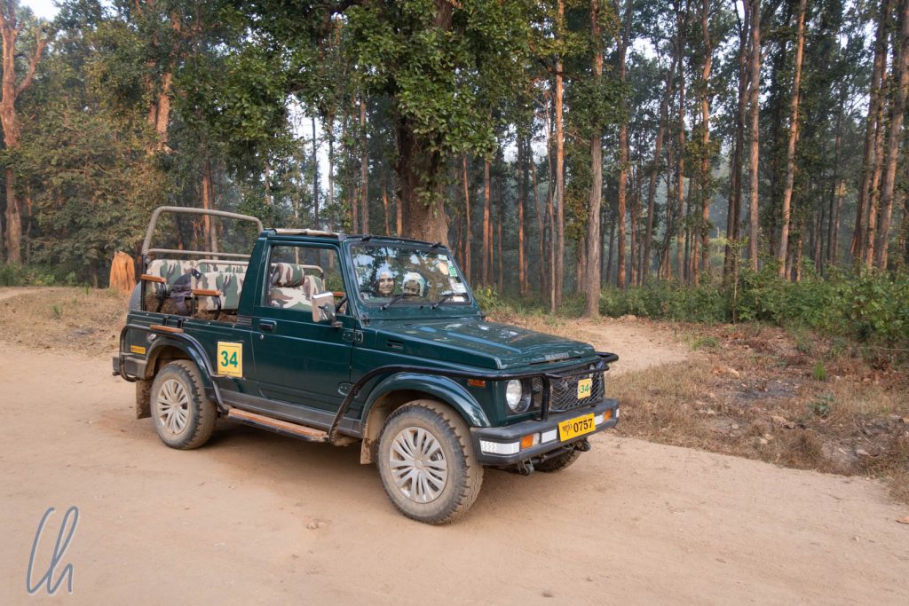 Unser offener Safari-Jeep