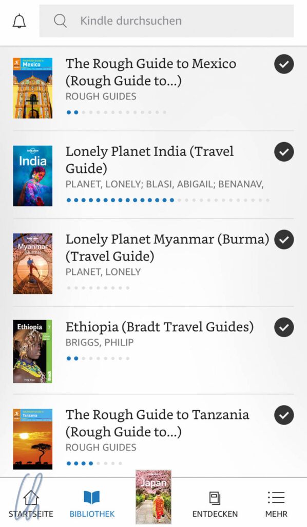 Geballtes Reisewissen in der Kindle-App