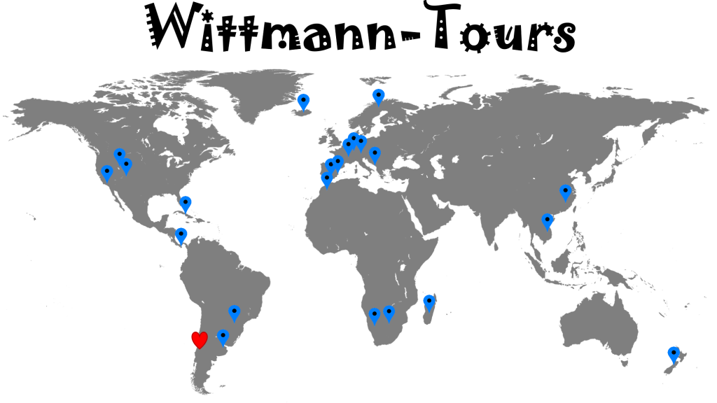 Unsere bisherigen Reisen mit Wittmann-Tours (Stand Mitte 2017)