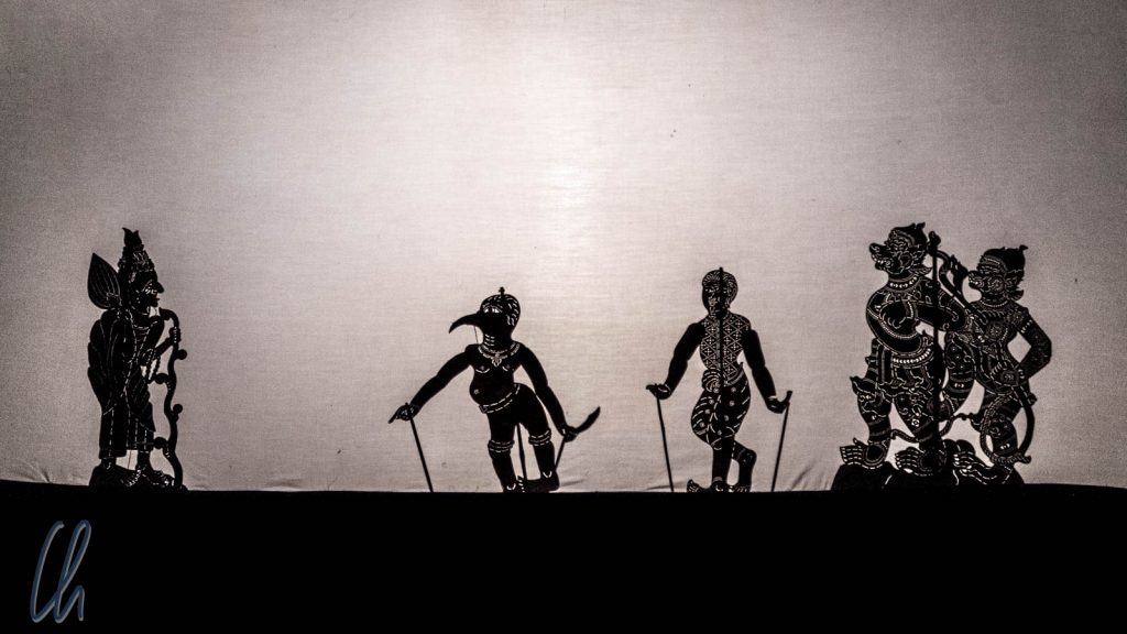 Traditionelles kambodschanisches Schatten-Puppen-Theater