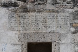 Nachricht von Leopoldo Batres an alle Übeltäter, die archäologische Stätten beschädigen
