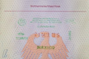 Am Ende doch ohen Exit Tax, der Ausreisestempel aus Mexiko