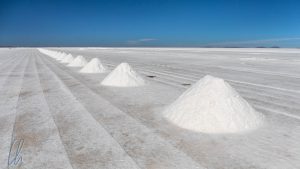 Salzproduktion auf dem Salar de Uyuni
