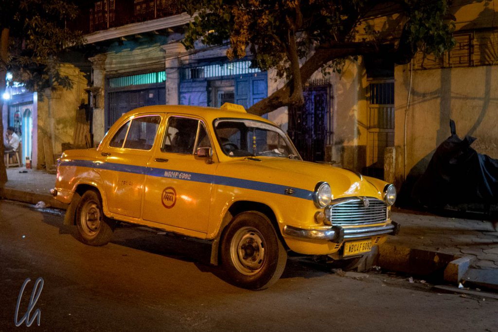 Das Taxi in Kolkata: Ein Hindustan Ambassador